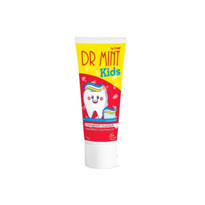 Дитяча зубна паста Dr Mint by Zubb Kids Strawberry Flavour 75 г (4823015937026)