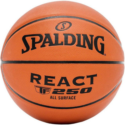 М'яч баскетбольний Spalding React TF-250 помаранчевий Уні 6 76802Z (689344403700)