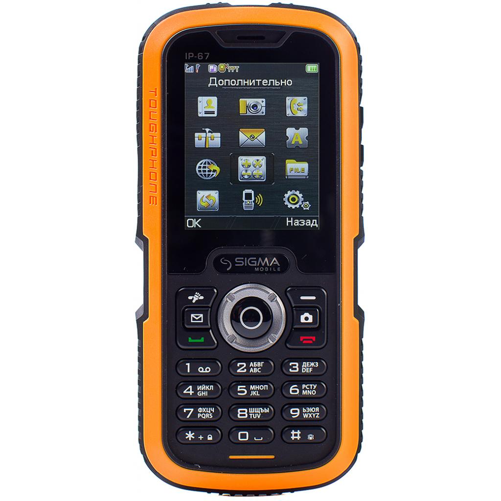 Мобільний телефон Sigma X-treme IP67 Dual Sim Black Orange (6907798423537)