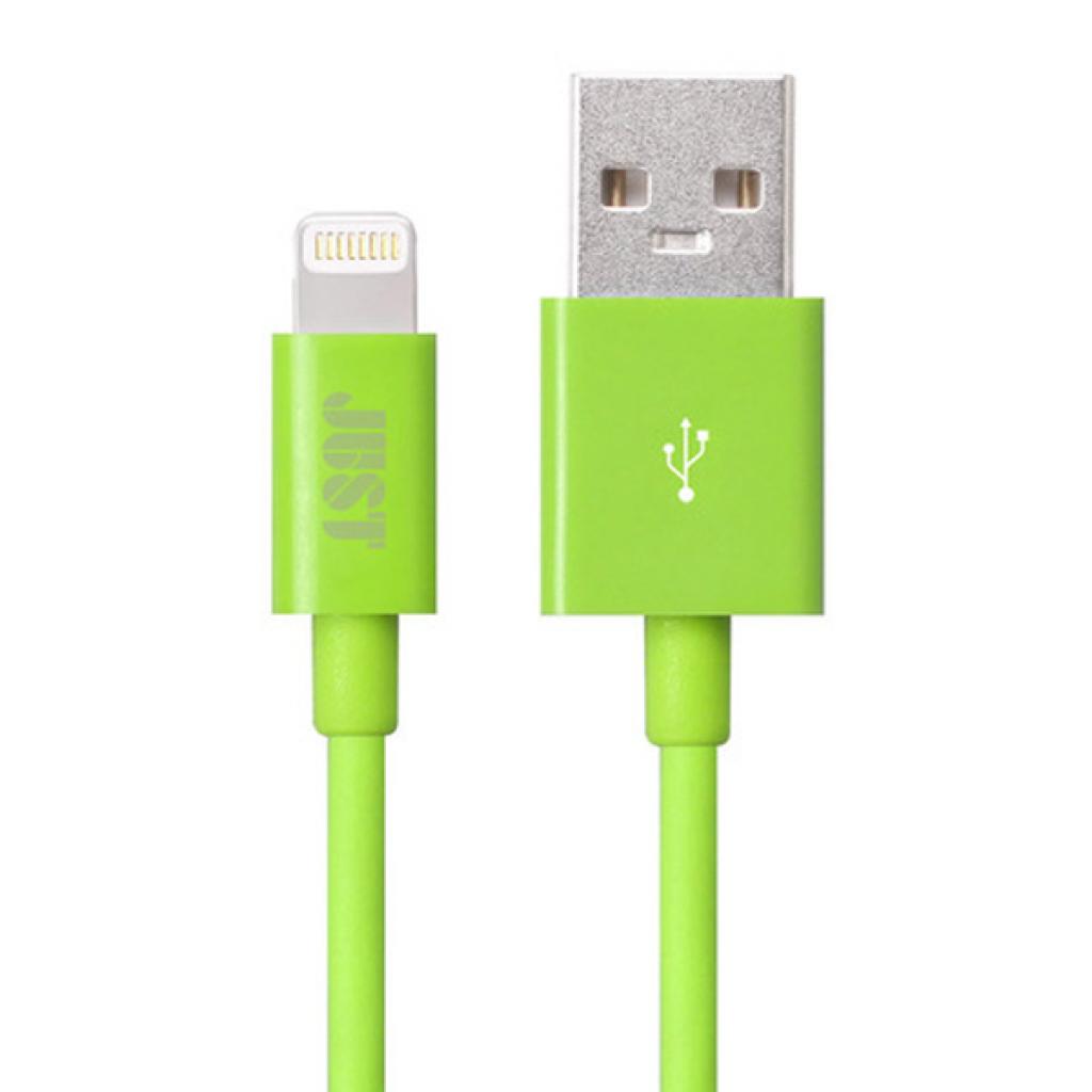 Дата кабель USB 2.0 AM to Lightning 1.0m Simple Green Just (LGTNG-SMP10-GRN)