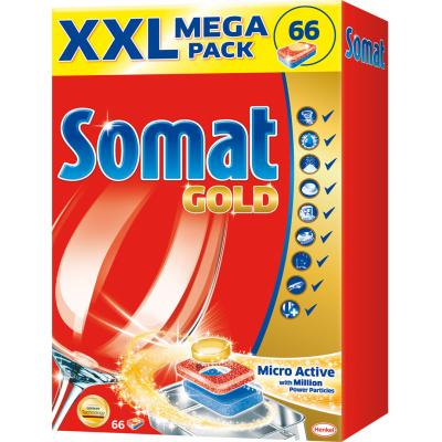 Таблетки для посудомийних машин Somat Голд 66 шт (9000100930680)