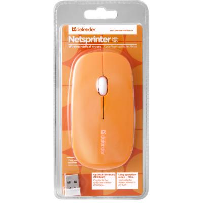 Мишка Defender NetSprinter MM-545 Orange-White (52546)