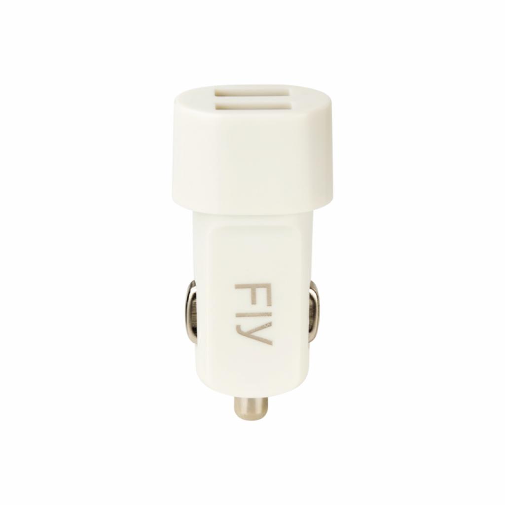 Зарядний пристрій Fly 2*USB, 2.1A + cable micro USB White (47560)