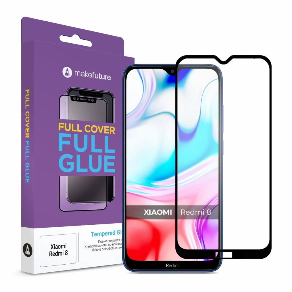 Скло захисне MakeFuture Xiaomi Redmi 8 Full Cover Full Glue (MGF-XR8)