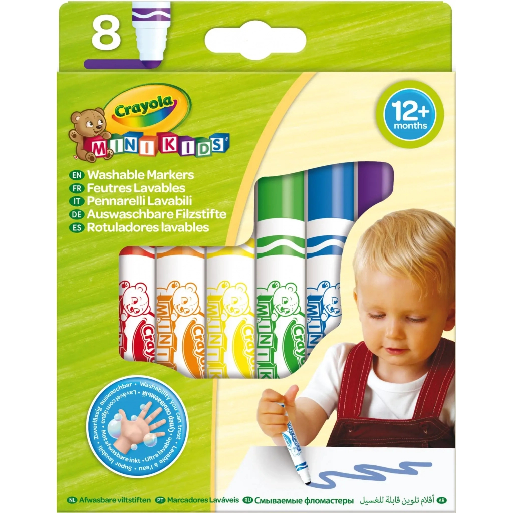 Фломастери Crayola Mini Kids Мої перші фломастери Washable 8 шт (256255.112)