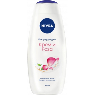 Гель для душу Nivea Крем і Троянда з маслом мигдалю 500 мл (4005900734952)