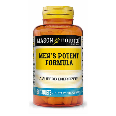 Вітамінно-мінеральний комплекс Mason Natural Чоловіча формула потенції, Men's Potent Formula, 60 пігулок (MAV12025)