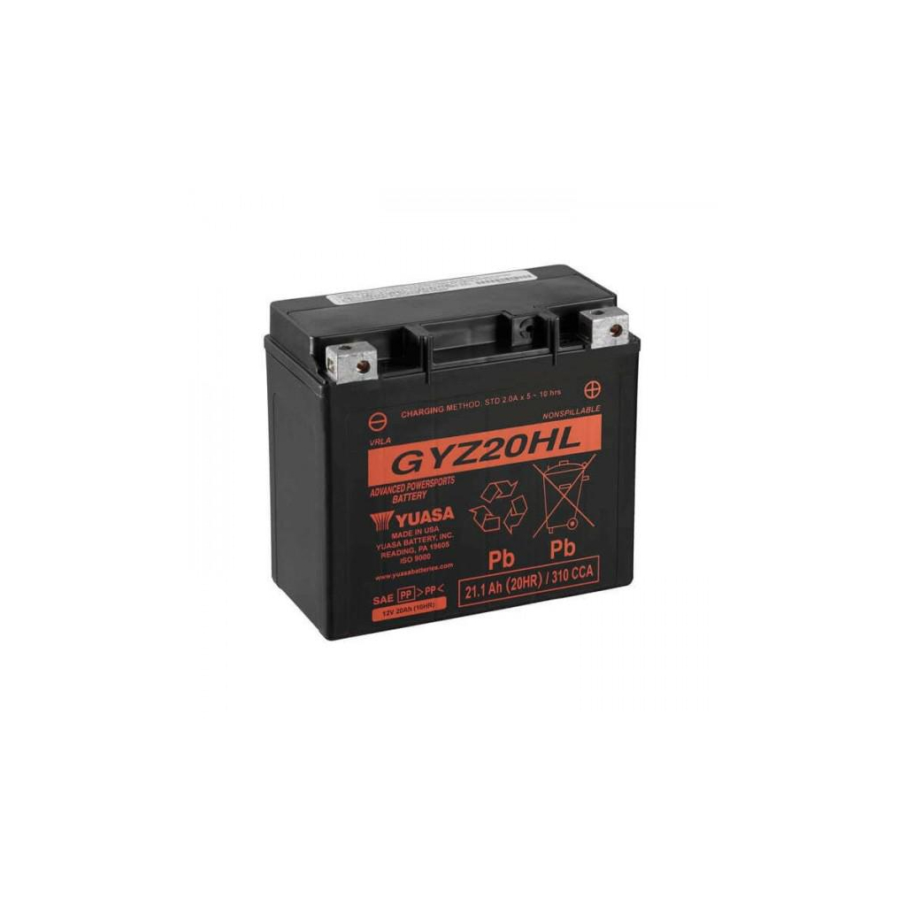 Акумулятор автомобільний Yuasa 12V 21,1Ah High Performance MF VRLA Battery (GYZ20HL)