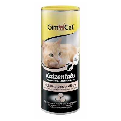 Вітаміни для котів GimCat Katzentabs Маскарпоне та біотин 710 таблеток (4002064408064)