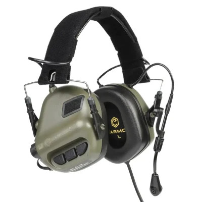 Навушники для стрільби Earmor M32 Green з мікрофоном (M32-FG)