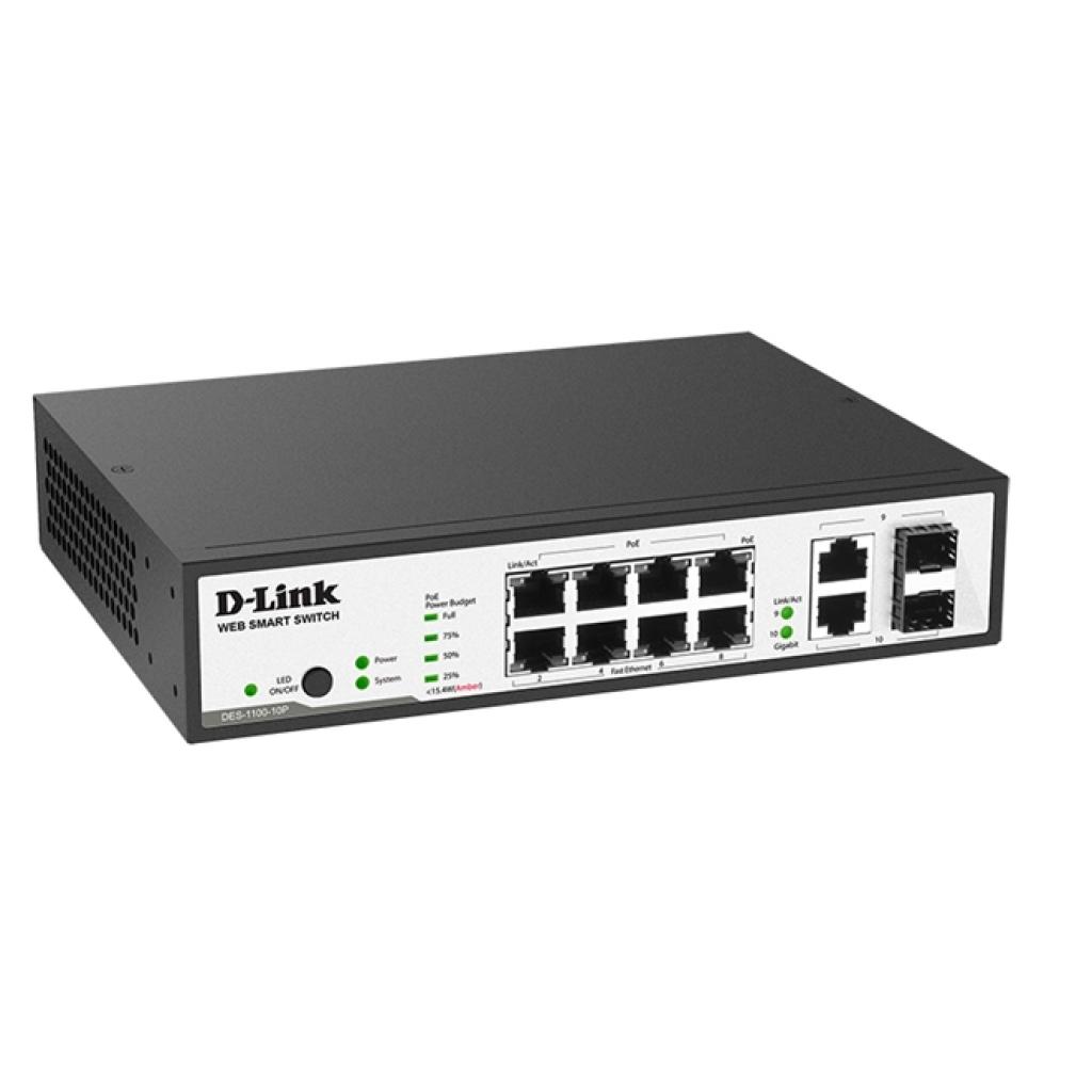 Комутатор мережевий D-Link DES-1100-10P