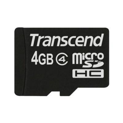 Карта пам'яті Transcend 4Gb microSDHC class 4 (TS4GUSDC4)