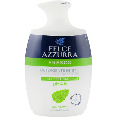 Мило для інтимної гігієни Felce Azzurra Природна свіжість із ментолом 250 мл (8001280410789)