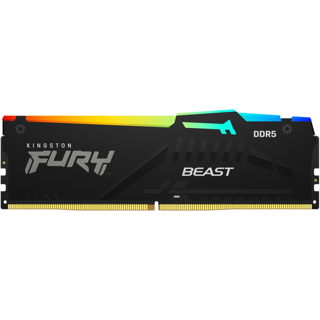 Модуль пам'яті для комп'ютера DDR5 32GB 6000 MHz Beast RGB Kingston Fury (ex.HyperX) (KF560C40BBA-32)