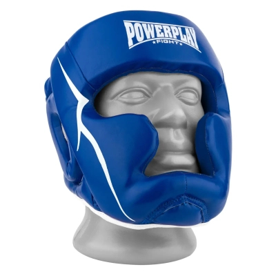 Боксерський шолом PowerPlay 3100 PU Синій M (PP_3100_M_Blue)