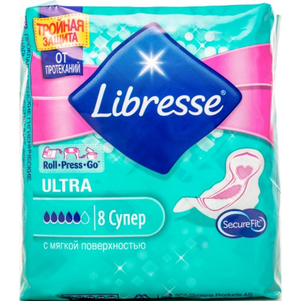 Гігієнічні прокладки Libresse Ultra Super Soft 8 шт (7322540388466)