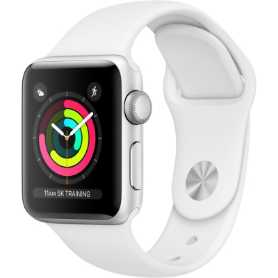 Смарт-годинник Apple Watch Series 3 GPS, 38mm Silver Aluminium Case (MTEY2FS/A)