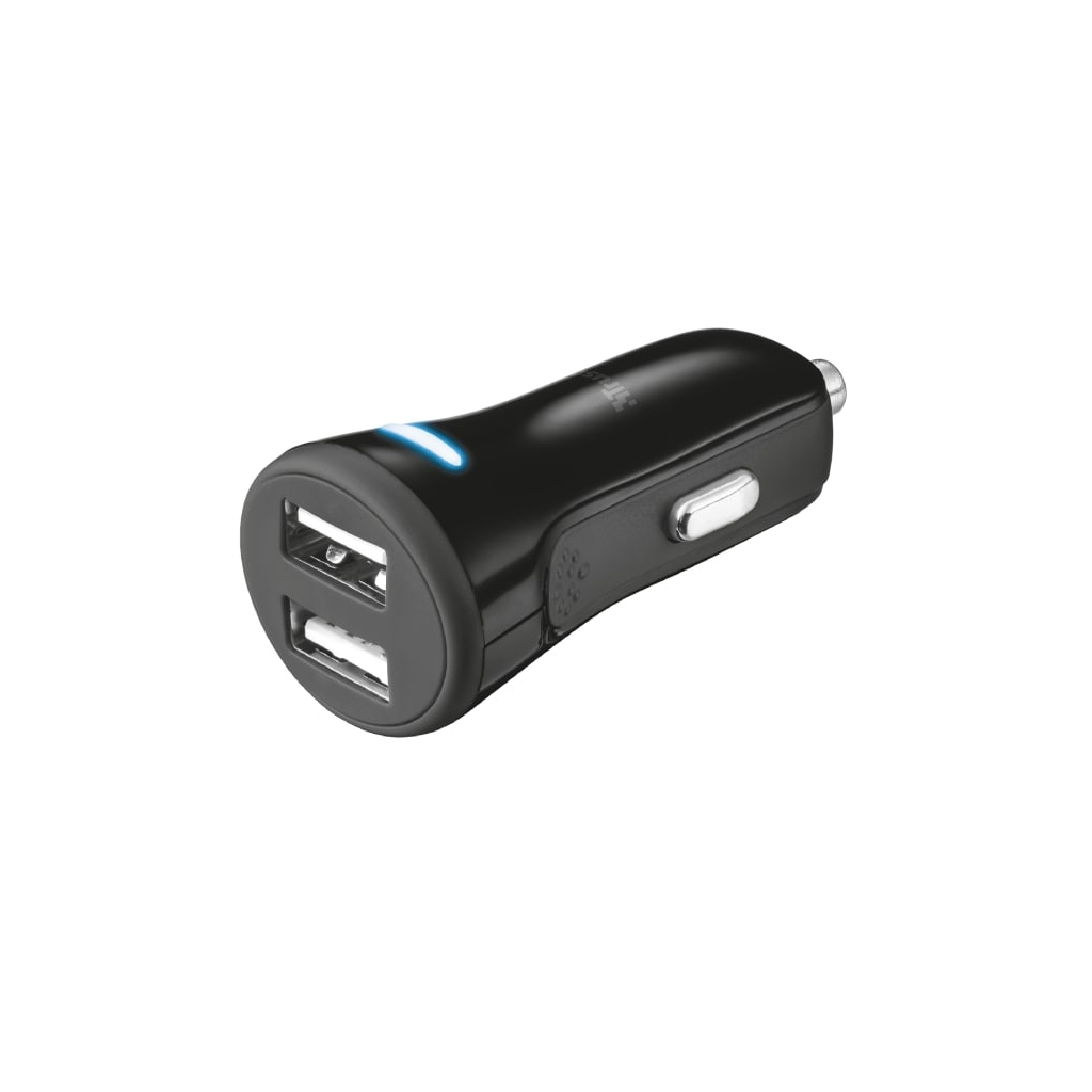 Зарядний пристрій Trust 20W Car Charger with 2 USB port (20572)