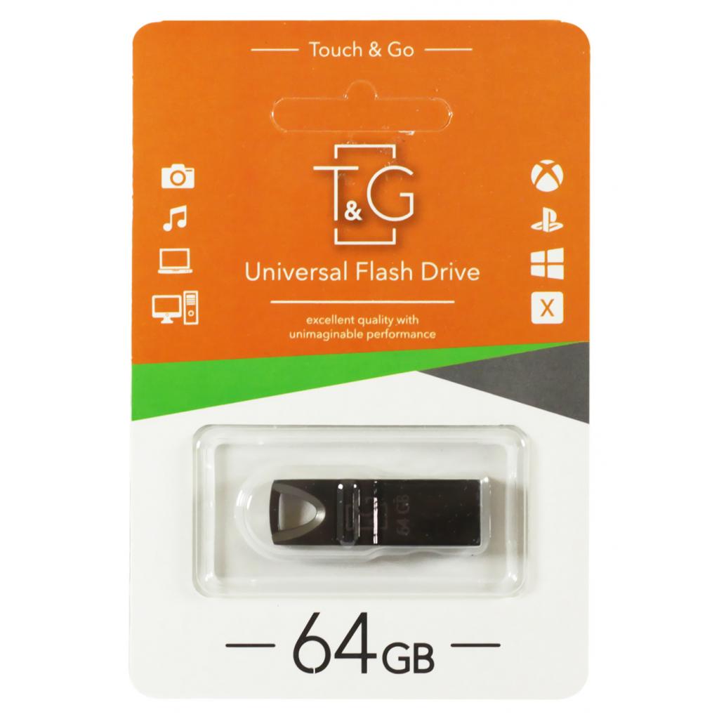 USB флеш накопичувач T&G 64GB 117 Metal Series Black USB 2.0 (TG117BK-64G)