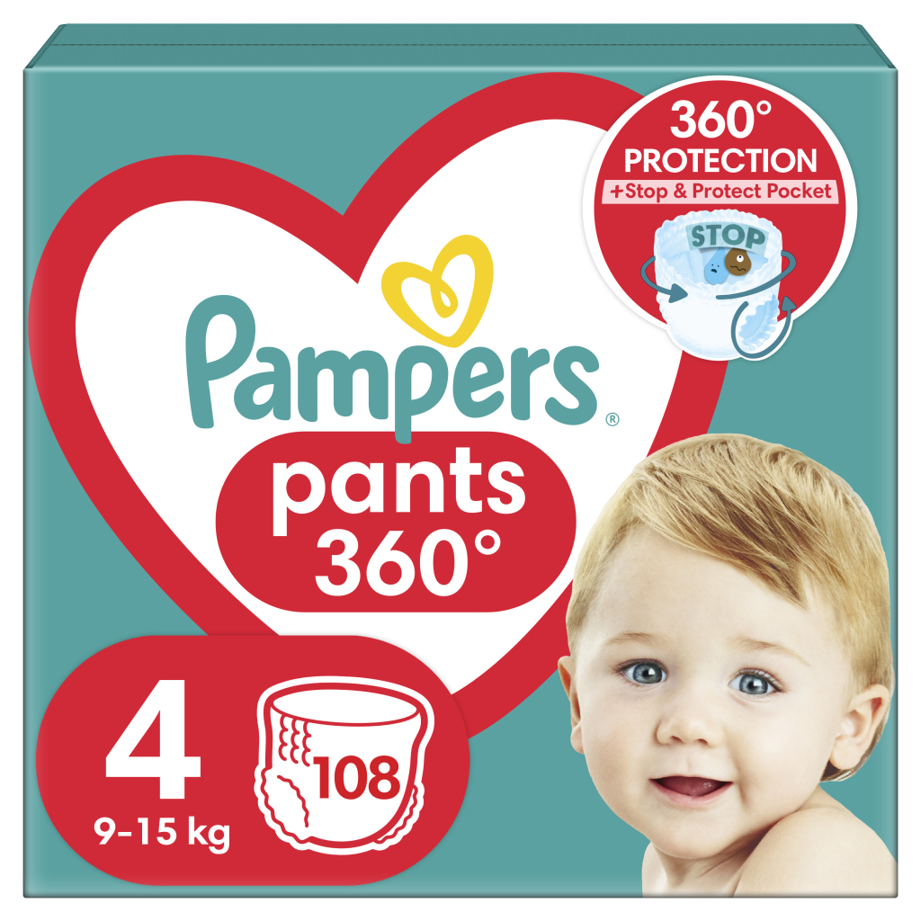 Підгузок Pampers трусики Maxi Pants Розмір 4 (9-15 кг) 108 шт (8006540069448)