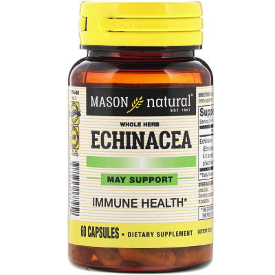 Трави Mason Natural Ехінацея, Echinacea, 60 капсул (MAV17745)