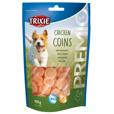 Ласощі для собак Trixie Premio Chicken Coins курка 100 г (4011905315317)