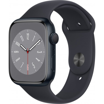 Смарт-годинник Apple Watch Series 8 GPS 45mm Midnight Aluminium Case with Midnight Sport Band - Regular (MNP13UL/A)