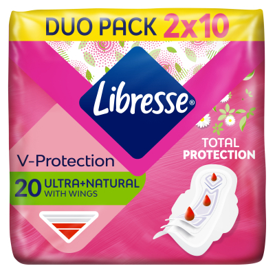 Гігієнічні прокладки Libresse Ultra Normal Aloe Vera & Camomile 20 шт. (7322540344011)