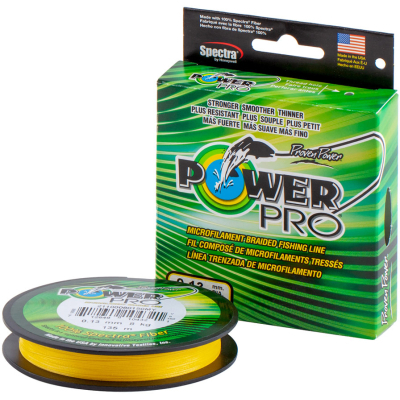 Шнур Power Pro Hi-Vis Yellow 135m 0.13mm 18lb/8.0kg (2266.78.53)