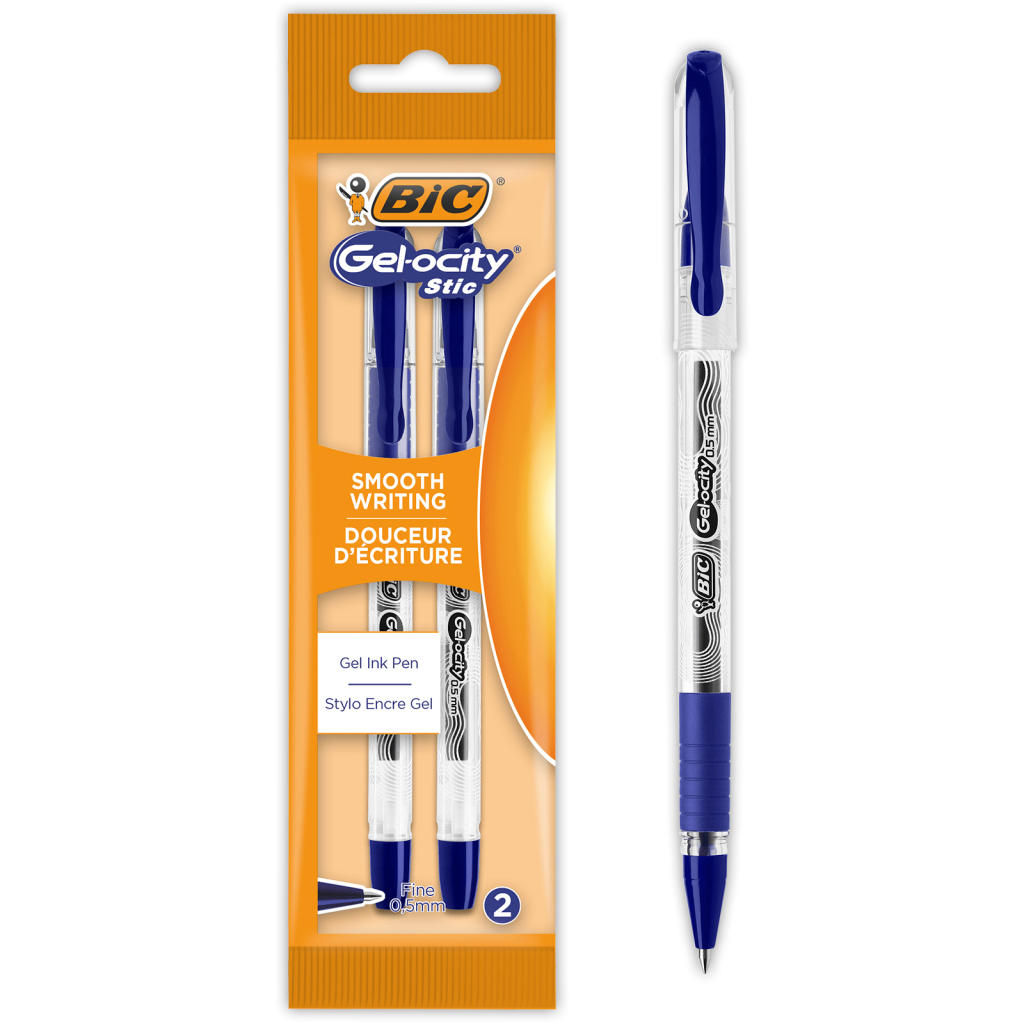 Ручка гелева Bic Gel-ocity Stic 0,5 мм 2 шт синя (bc989707)