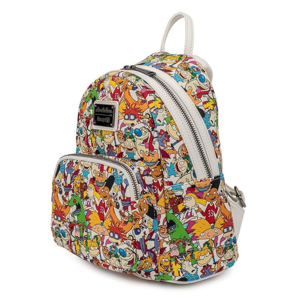 Рюкзак шкільний Loungefly Nickelodeon - Nick Rewind Gang AOP Mini Backpack (NICBK0023)