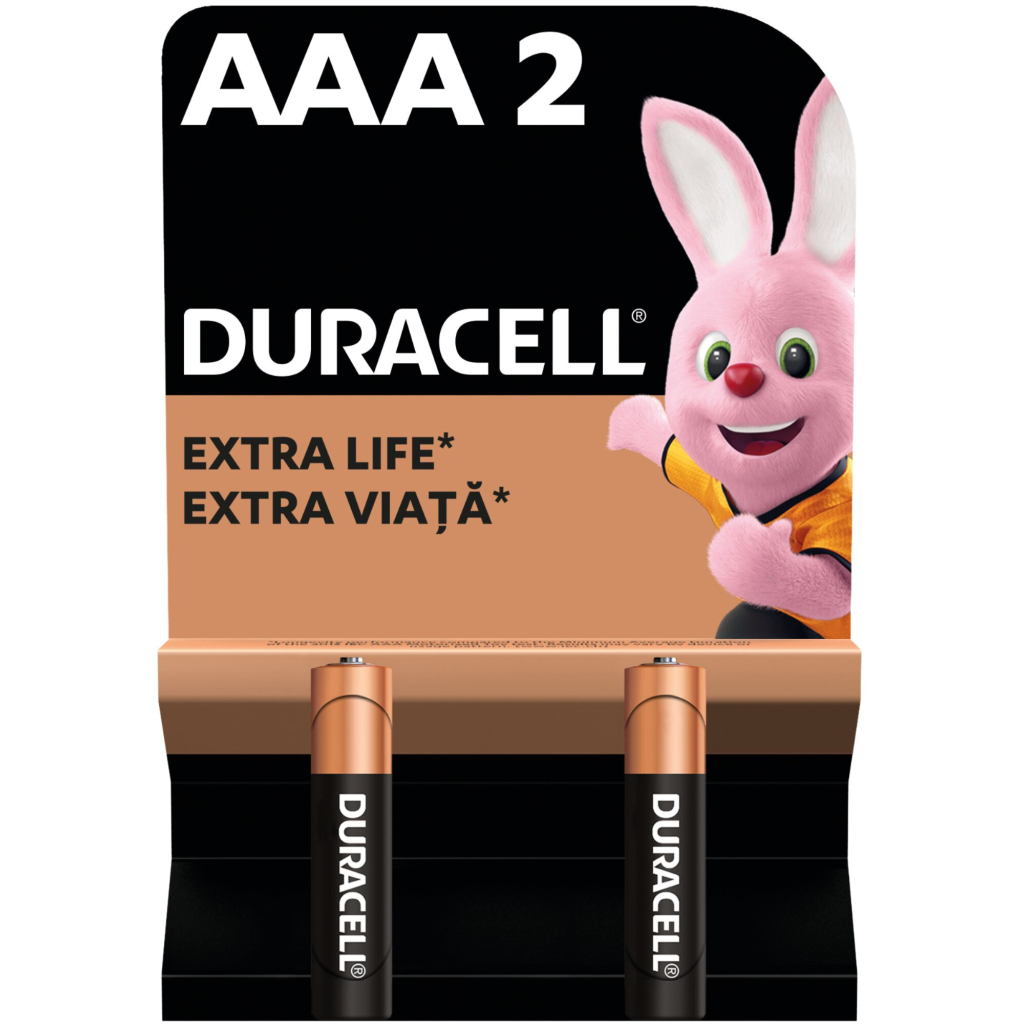 Батарейка Duracell AAA MN2400 LR03 * 2 (5000394058170 / 81484984)