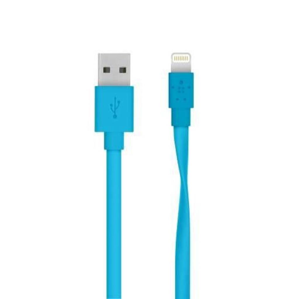 Дата кабель USB 2.0 to Lightning 1.2m Belkin (F8J148bt04-BLU)