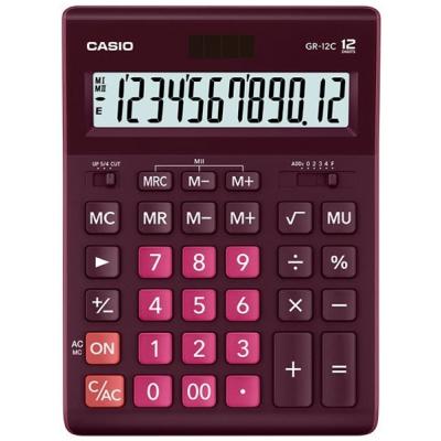 Калькулятор Casio GR-12C-WR-W-EP бордо (GR-12C-WR-W-EP)