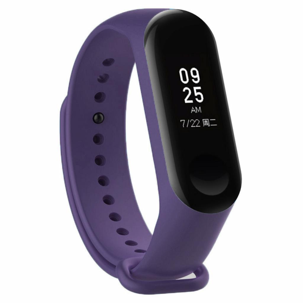 Ремінець до фітнес браслета BeCover Silicone для Xiaomi Mi Band 3/4 Purple (704129)