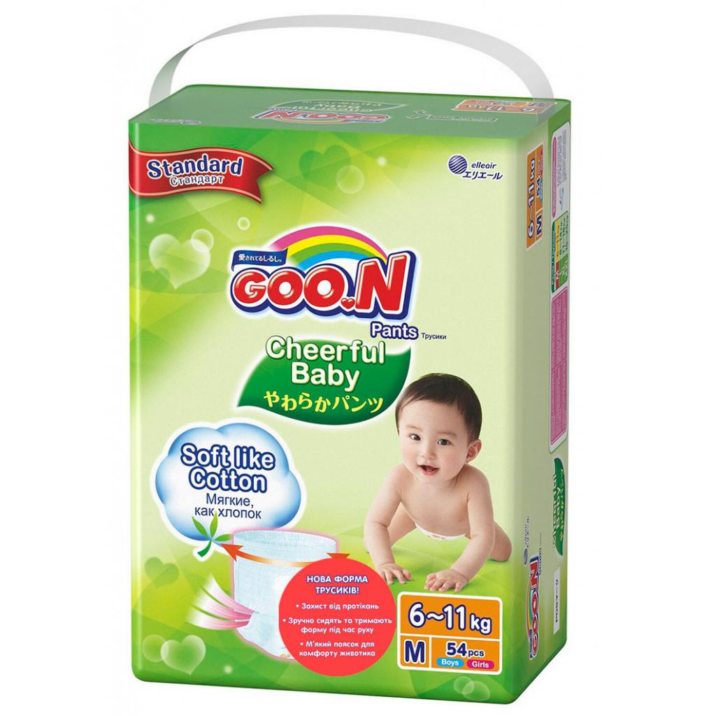 Підгузок GOO.N Cheerful Baby M 6-11 кг унісекс 54 шт. (843284)