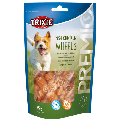 Ласощі для собак Trixie PREMIO Fish Chicken Wheels 75 г (4011905317489)