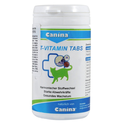 Вітаміни для котів Canina Cat-Vitamin Tabs 50 г/100 шт (4027565210312)