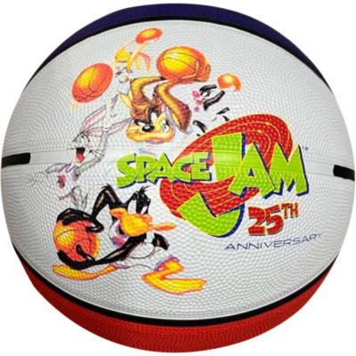 М'яч баскетбольний Spalding Space Jam 25TH Anniversasy Tune Squad білий, червоний Уні 7 84687Z (689344416618)