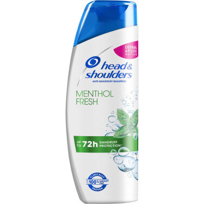 Шампунь Head & Shoulders Проти лупи Свіжість ментолу 250 мл (8006540063385)