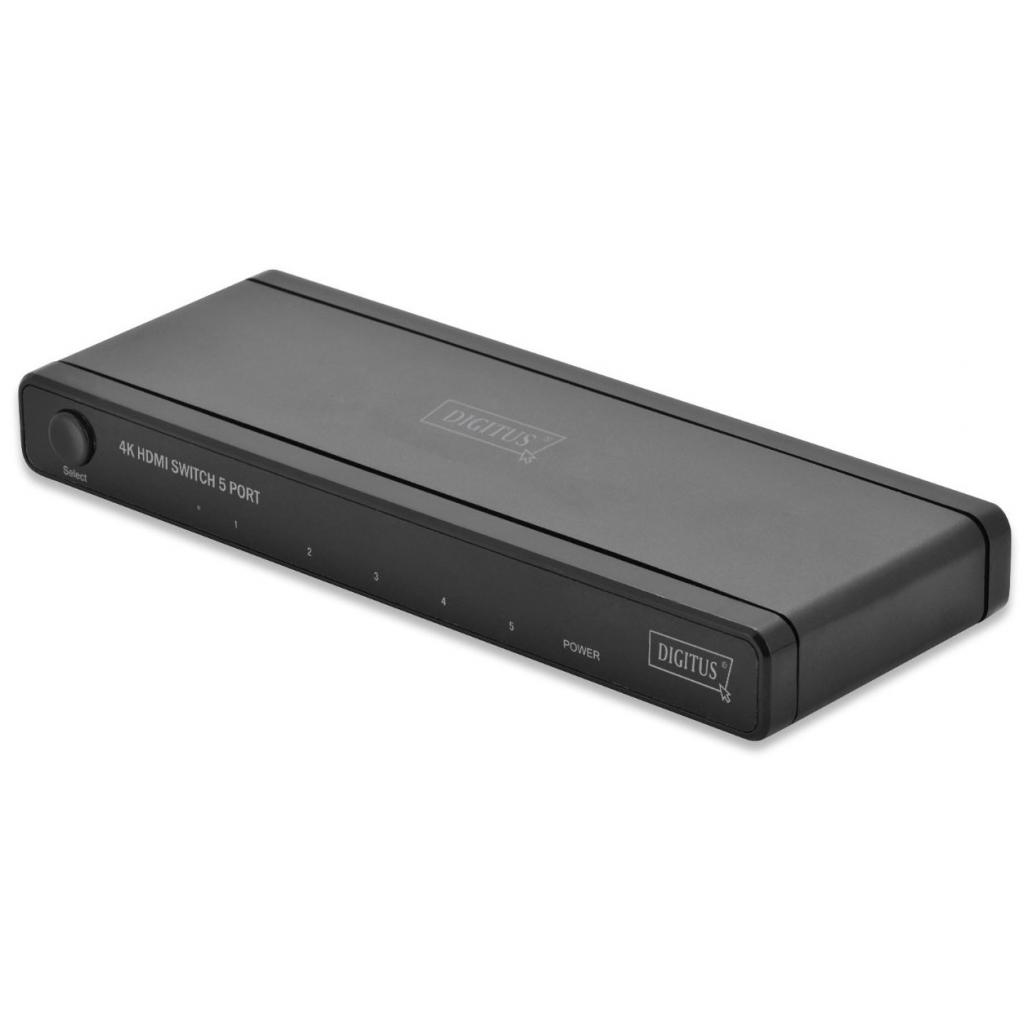 Комутатор відео Digitus HDMI (5 вх 1 вых) 4K (DS-45304)