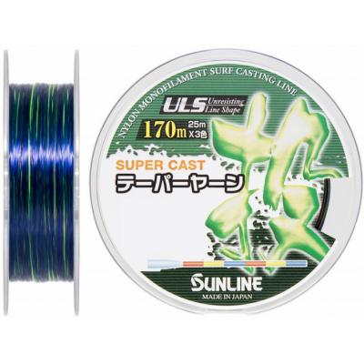 Волосінь Sunline NEW TAPERED LINE 170м конусная 3 COLORS 0,235мм>0,57мм (1658.00.85)