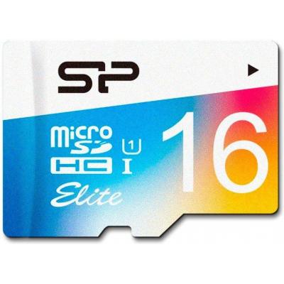 Карта пам'яті Silicon Power 16GB microSDHC class 10 UHS-I Color (SP016GBSTHBU1V20)