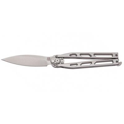 Ніж Artisan Kinetic Balisong Small, D2, Steel Silver (1823PLS-SW)