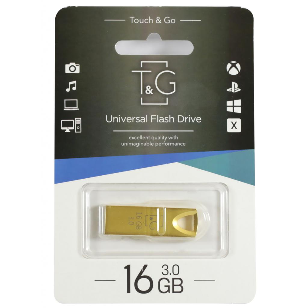 USB флеш накопичувач T&G 16GB 117 Metal Series Gold USB 3.0 (TG117GD-16G3)