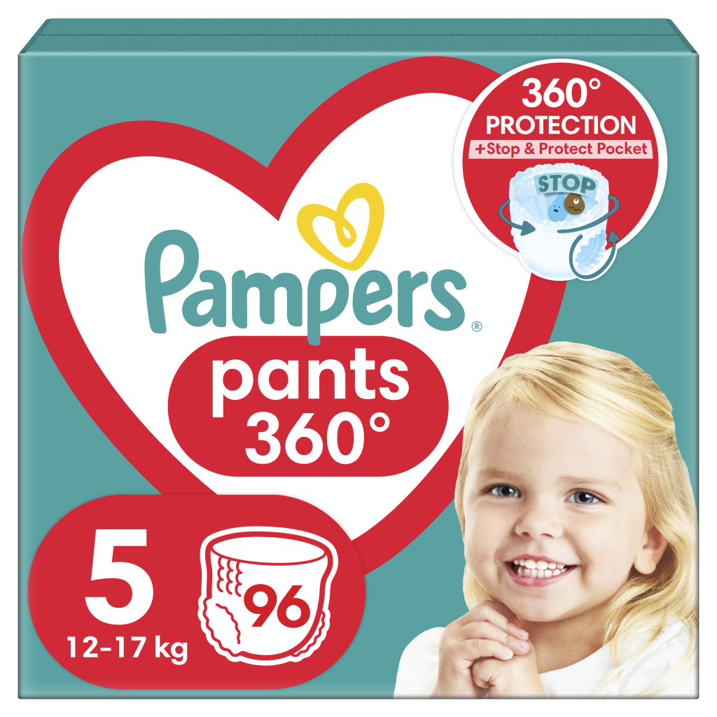 Підгузок Pampers трусики Pants Junior Розмір 5 (12-17 кг) 96 шт (8006540069509)