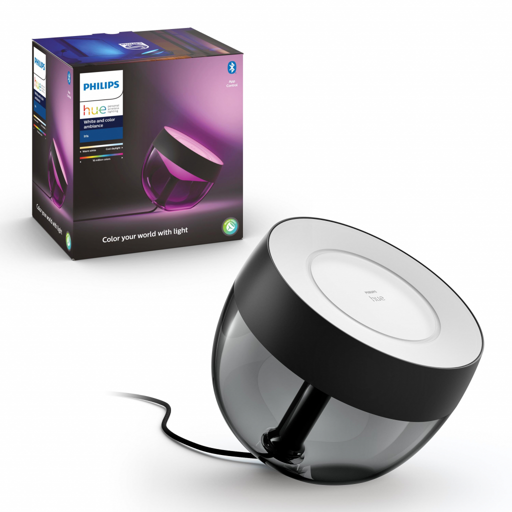 Настільна лампа Philips Hue Iris, Color, BT, DIM, чорна (929002376201)