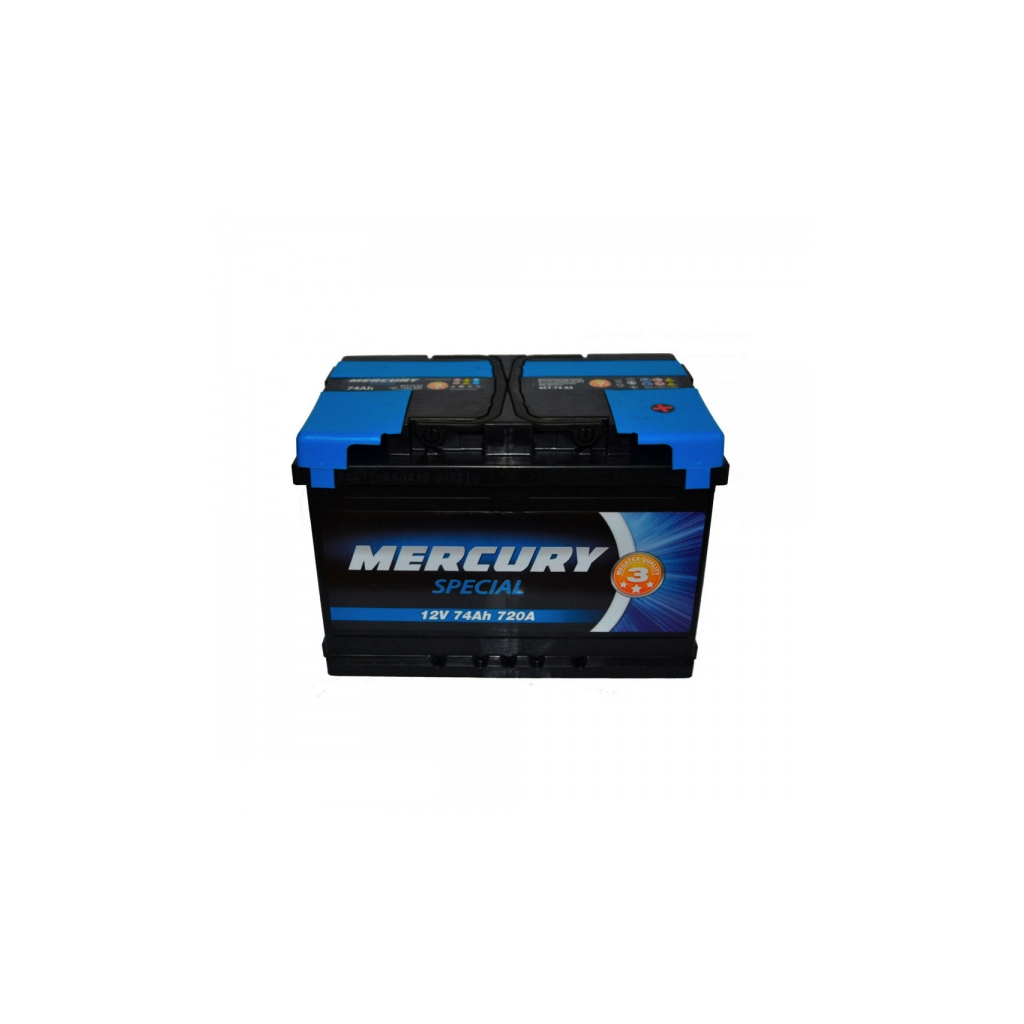 Акумулятор автомобільний MERCURY battery SPECIAL 74Аh (25922)