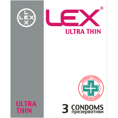 Презервативи Lex Condoms Ultra Thin 3 шт. (4820144770371)