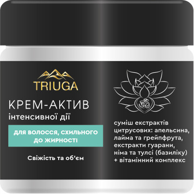 Крем для волосся Triuga Ayurveda Professional Home Care Свіжість та об'єм Для схильного до жирності волосся 300 мл (4820164640791)